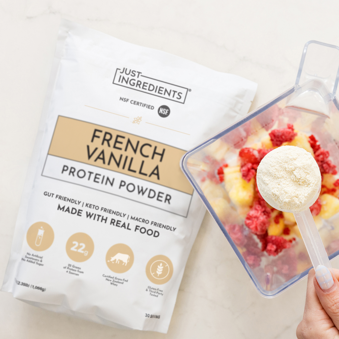 French Vanilla Protein Powder - Lifestyle