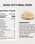French Vanilla Protein Powder Stick - Nutrition Panel