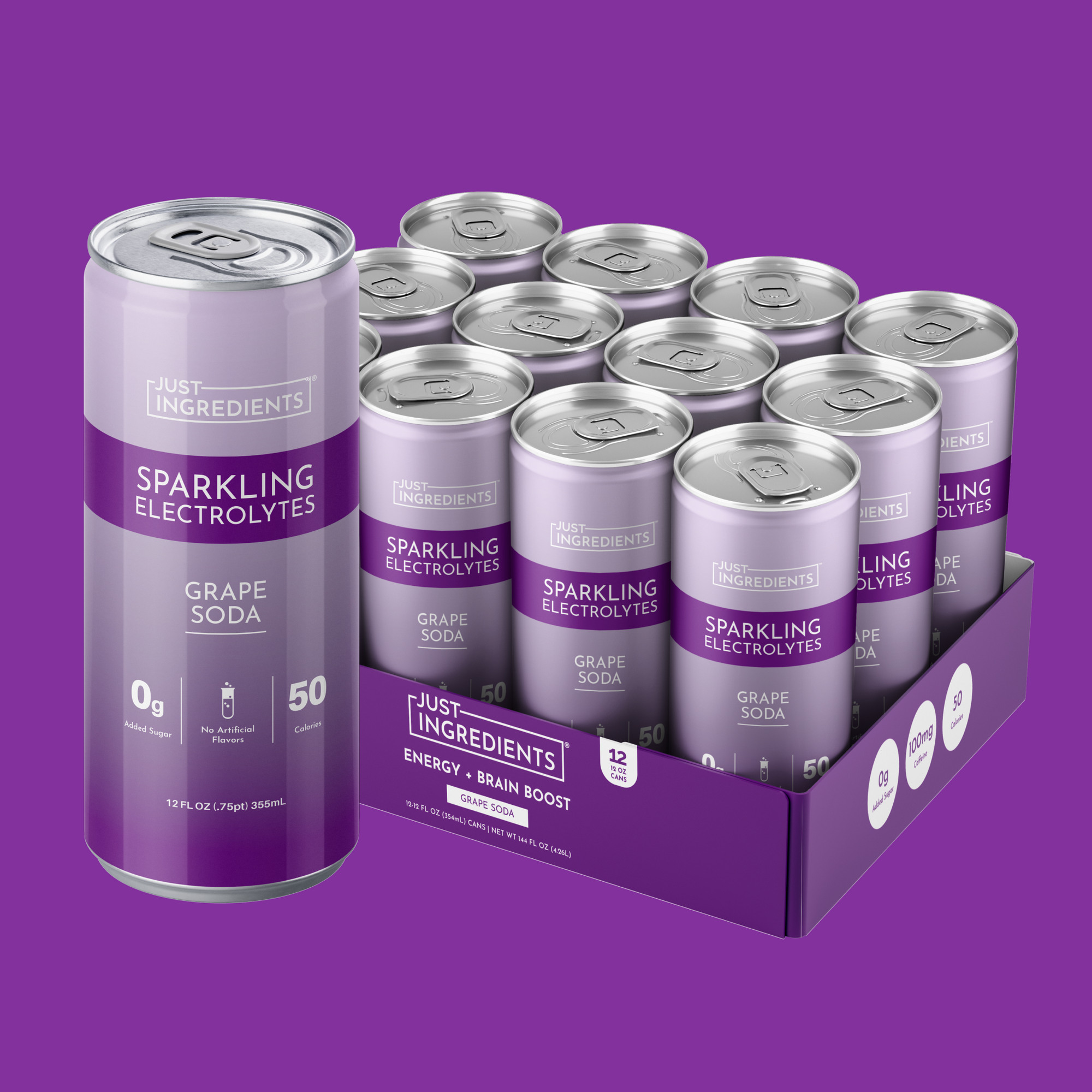 Grape Soda Sparkling Electrolytes - Product Mockup
