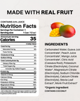 Guava Mango Sparkling Electrolytes (12 Pack) - Nutrition Panel