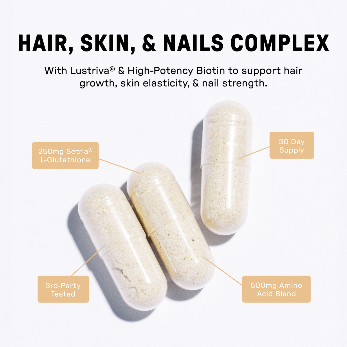 Hair, Skin &amp; Nails Supplement - Information