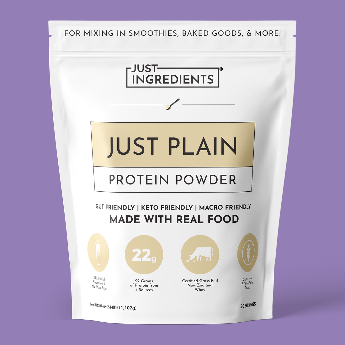 Just Plain Protein Powder - Product Mockup