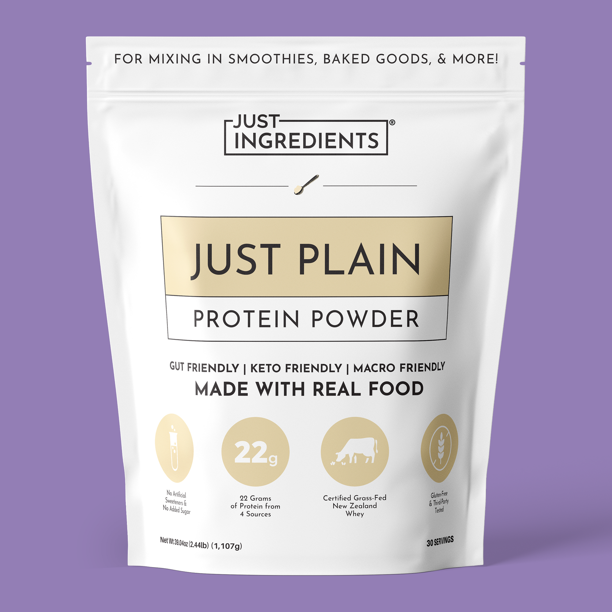 Just Plain Protein Powder - Product Mockup
