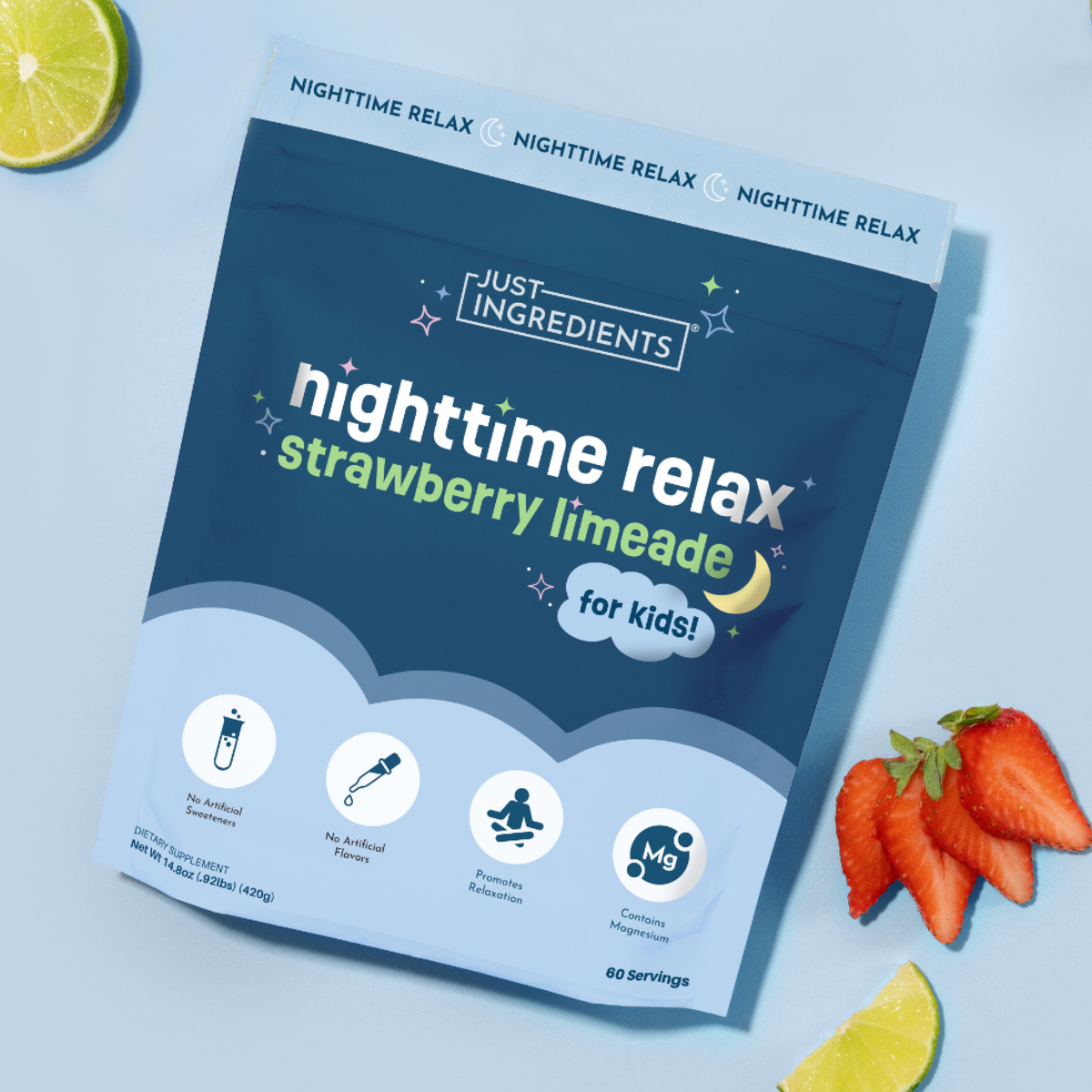 Strawberry Limeade Nighttime Relax (Kids) | Just Ingredients