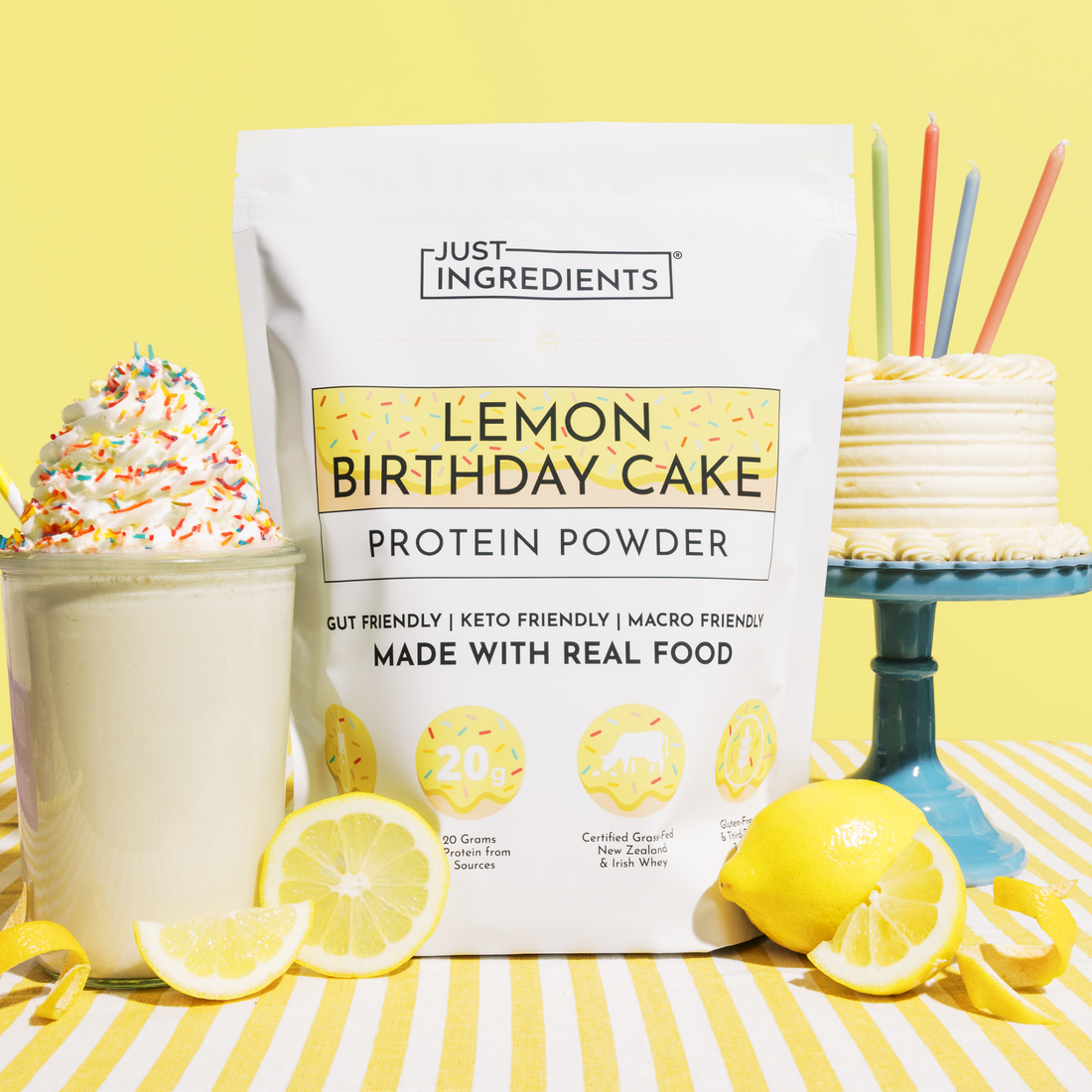 Lemon Birthday Cake Protein Powder - Lifestyle