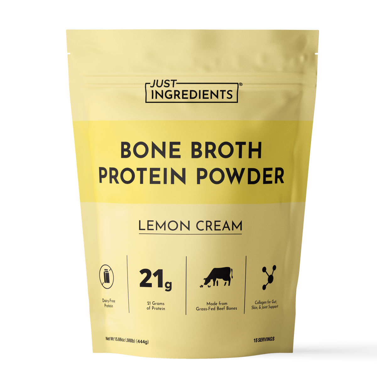 Lemon Cream Bone Broth Protein Powder - Product Mockup