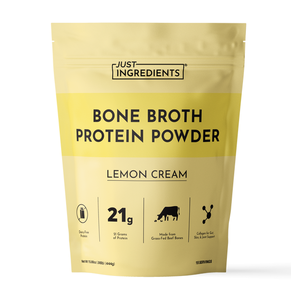Lemon Cream Bone Broth Protein Powder - Product Mockup