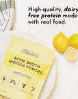 Lemon Cream Bone Broth Protein Powder - JI Difference