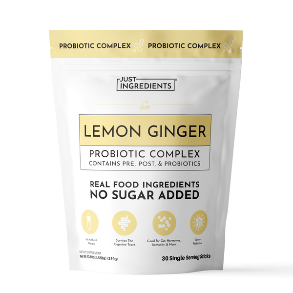 Lemon Ginger 3-In-1 Probiotic Complex - Product Mockup
