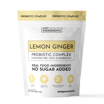 Lemon Ginger 3-In-1 Probiotic Complex - Product Mockup