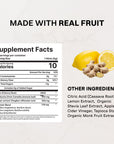 Lemon Ginger 3-In-1 Probiotic Complex - Nutrition Panel