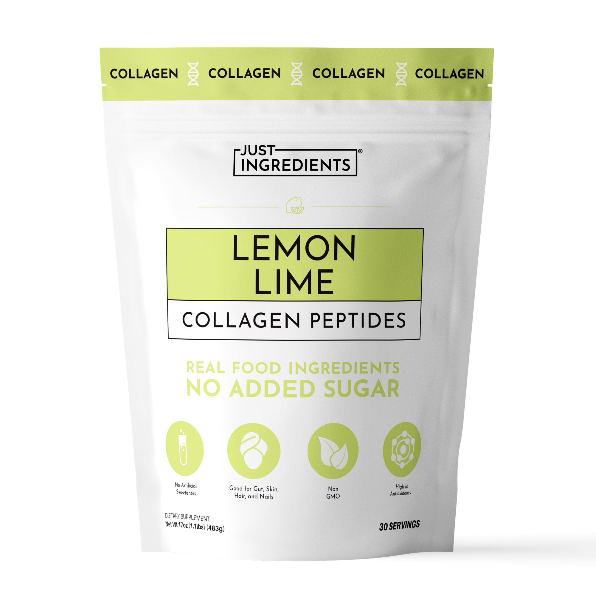 Lemon Lime Collagen Peptides - Product Mockup