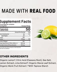 Lemon Lime Collagen Peptides - Nutrition Panel