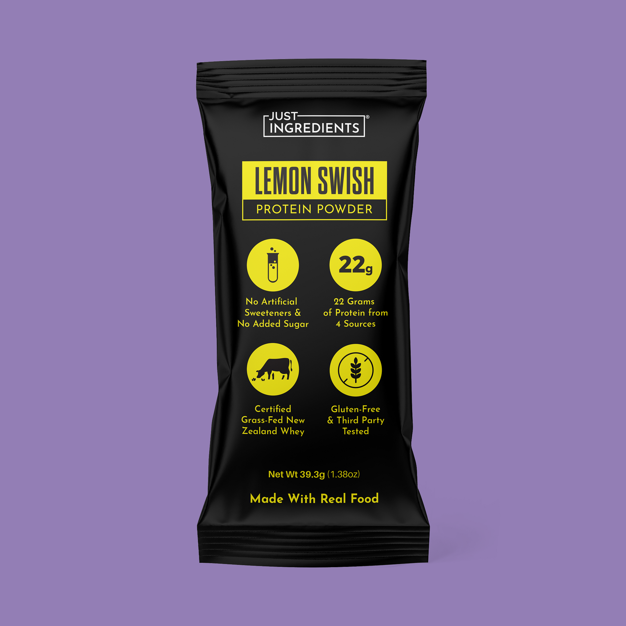 Lemon Swish Protein Powder Stick - Product Mockup