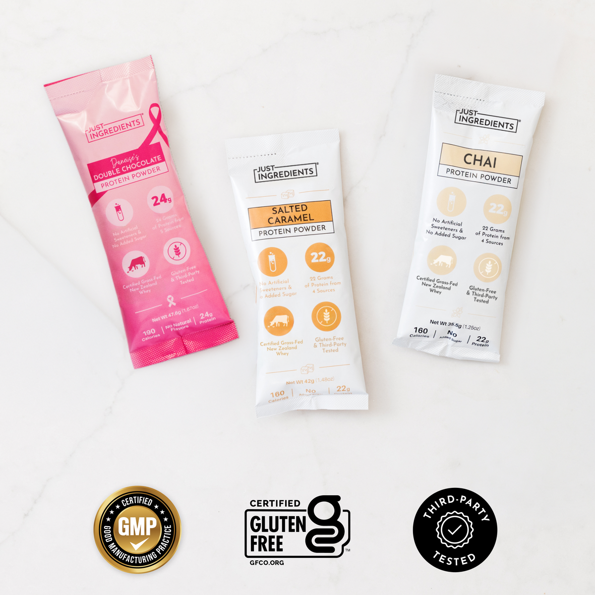 Lemon Swish Protein Powder - Individual Stick - Certifications