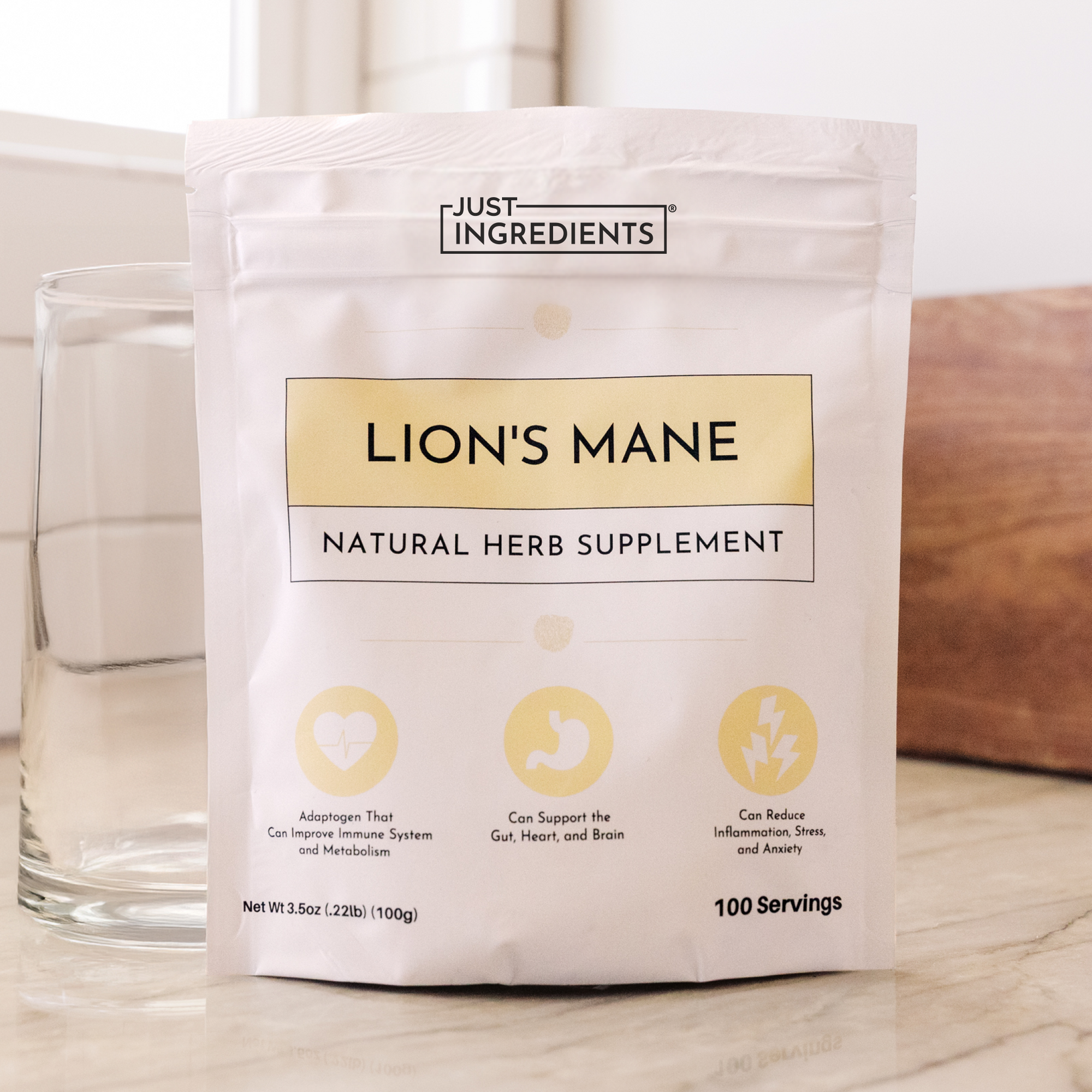 Organic Lion's Mane Powder - 100g - Image