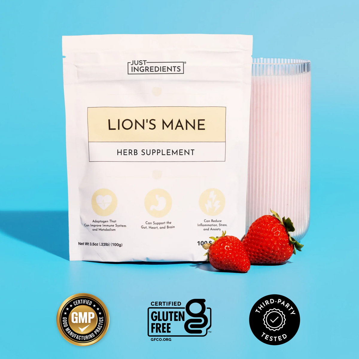 Organic Lion's Mane Powder - 100g - Cert