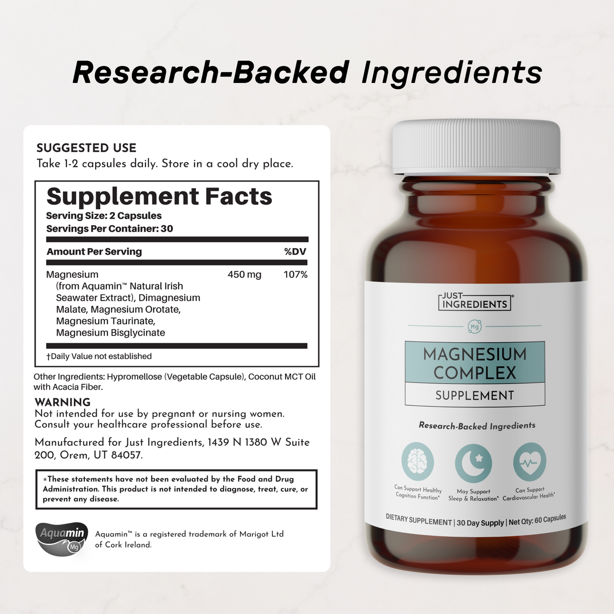 Magnesium Complex - Nutrition Panel