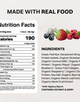 Comparison table highlighting Just Ingredients standards and checks for ingredient quality.