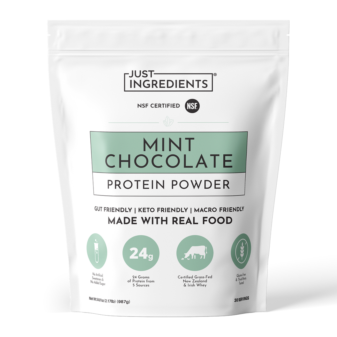 Mint Chocolate Protein Powder - Product Mockup