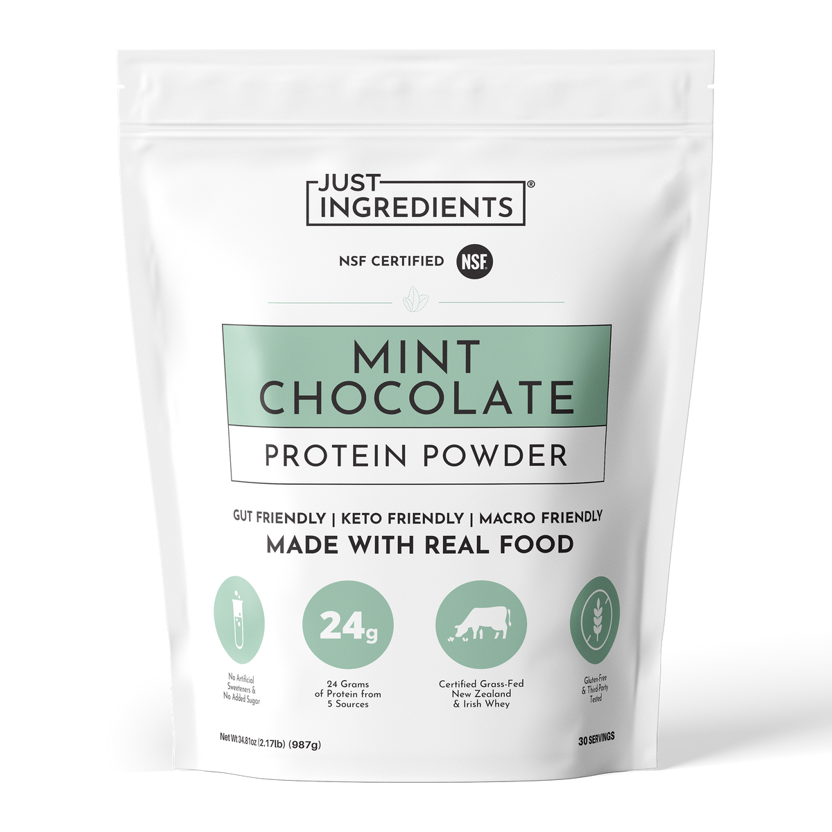 Mint Chocolate Protein Powder - Product Mockup