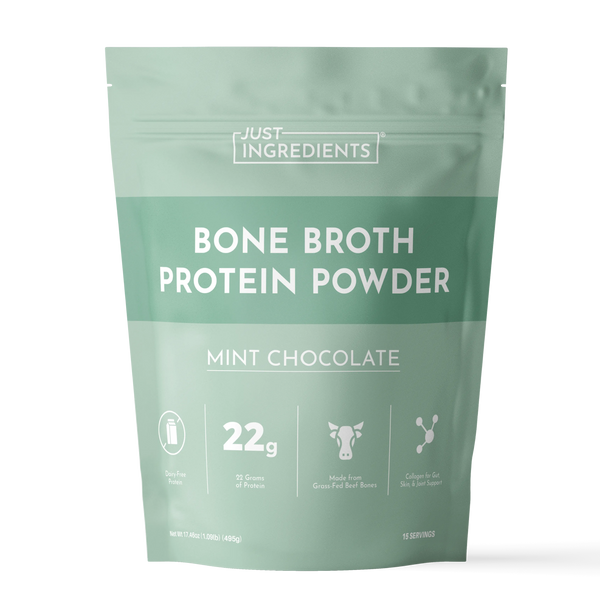 Mint Chocolate Bone Broth Protein Powder - Product Mockup