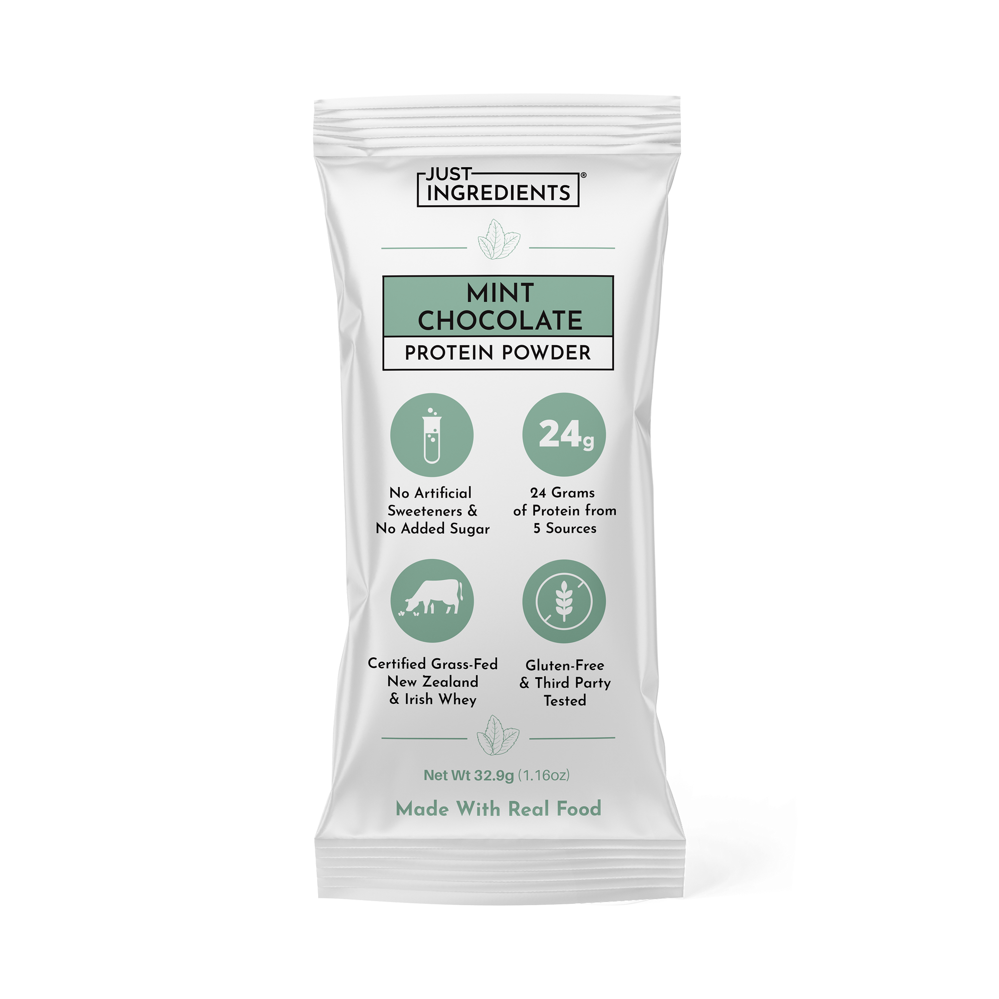 Mint Chocolate Protein Powder - Individual Stick - Product Mockup