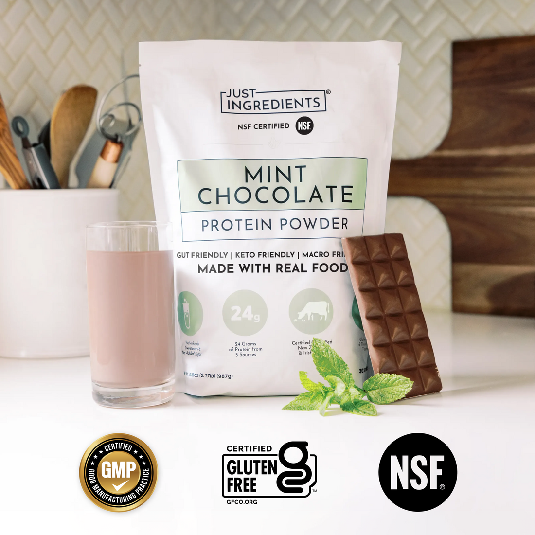 Mint Chocolate Protein Powder - Certifications