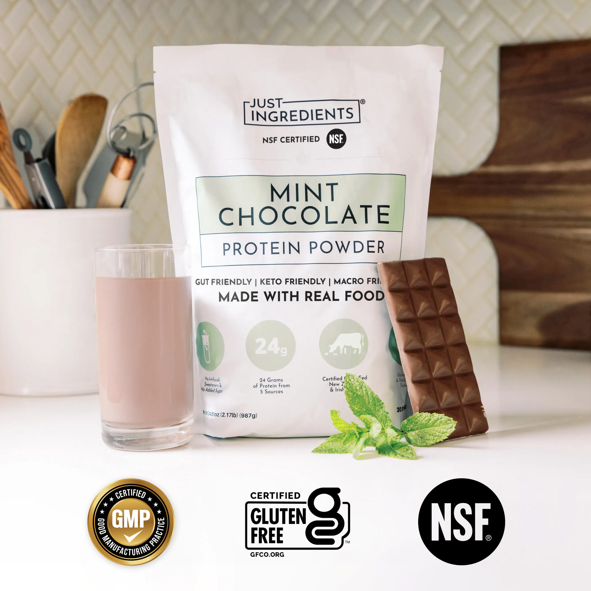 Mint Chocolate Protein Powder - Certifications