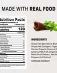 Mint Chocolate Bone Broth Protein Powder - Nutrition Panel