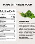 Matcha Mint Protein Powder - Nutrition Panel