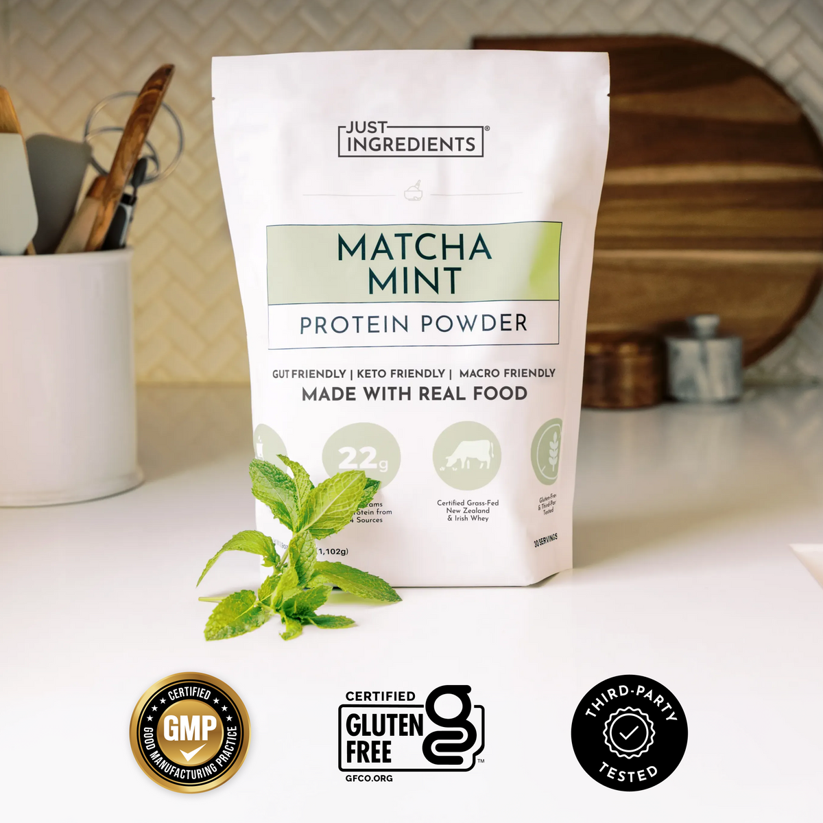 Matcha Mint Protein Powder - Certifications