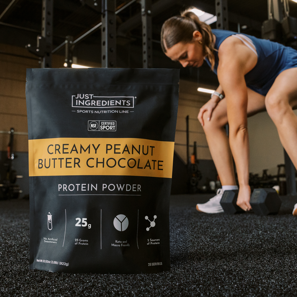 Creamy Peanut Butter Chocolate Protein Powder NSF - Lifestyle