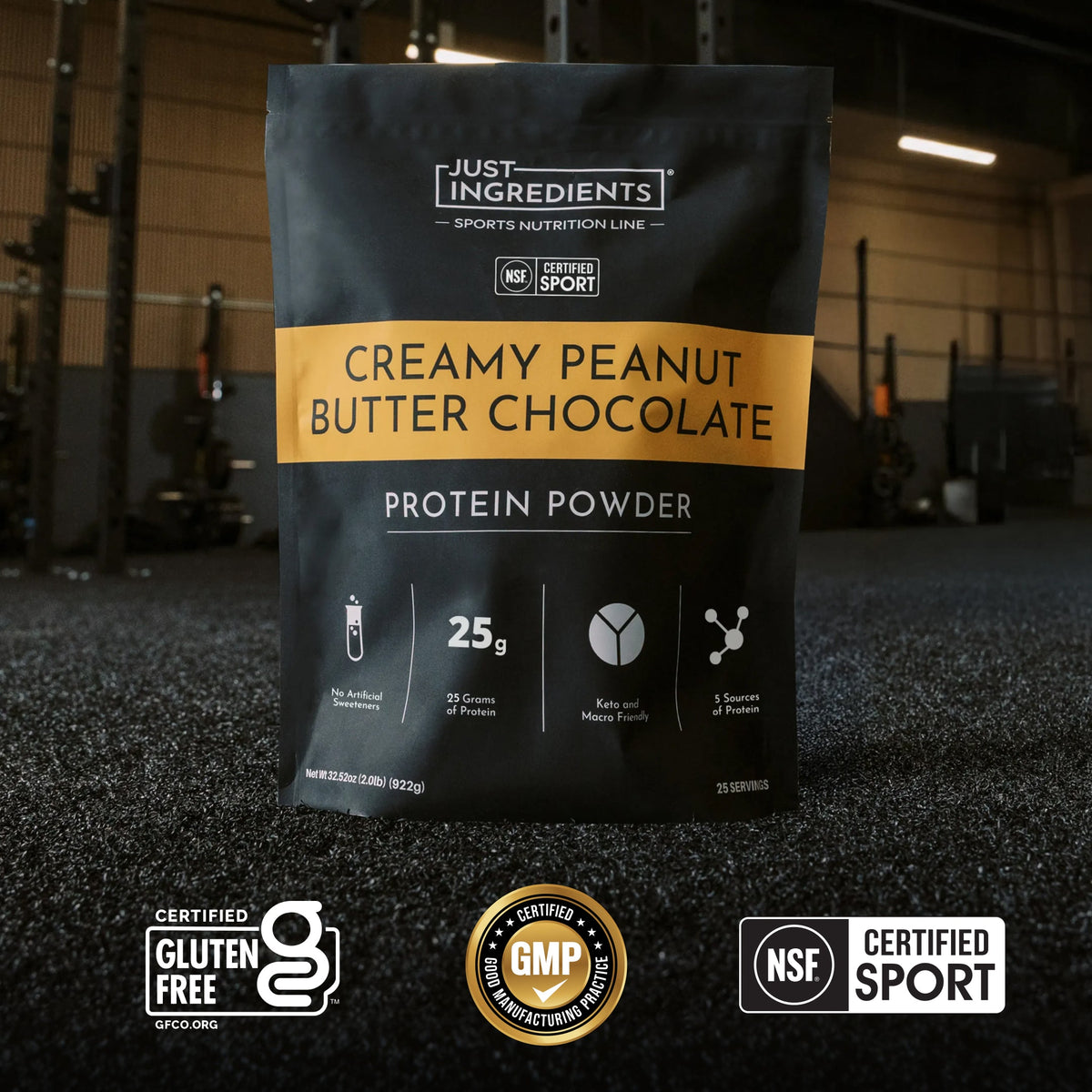 Creamy Peanut Butter Chocolate Protein Powder NSF - Certifications