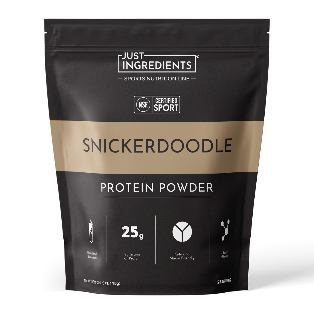 Snickerdoodle Protein Powder NSF - Product Mockup