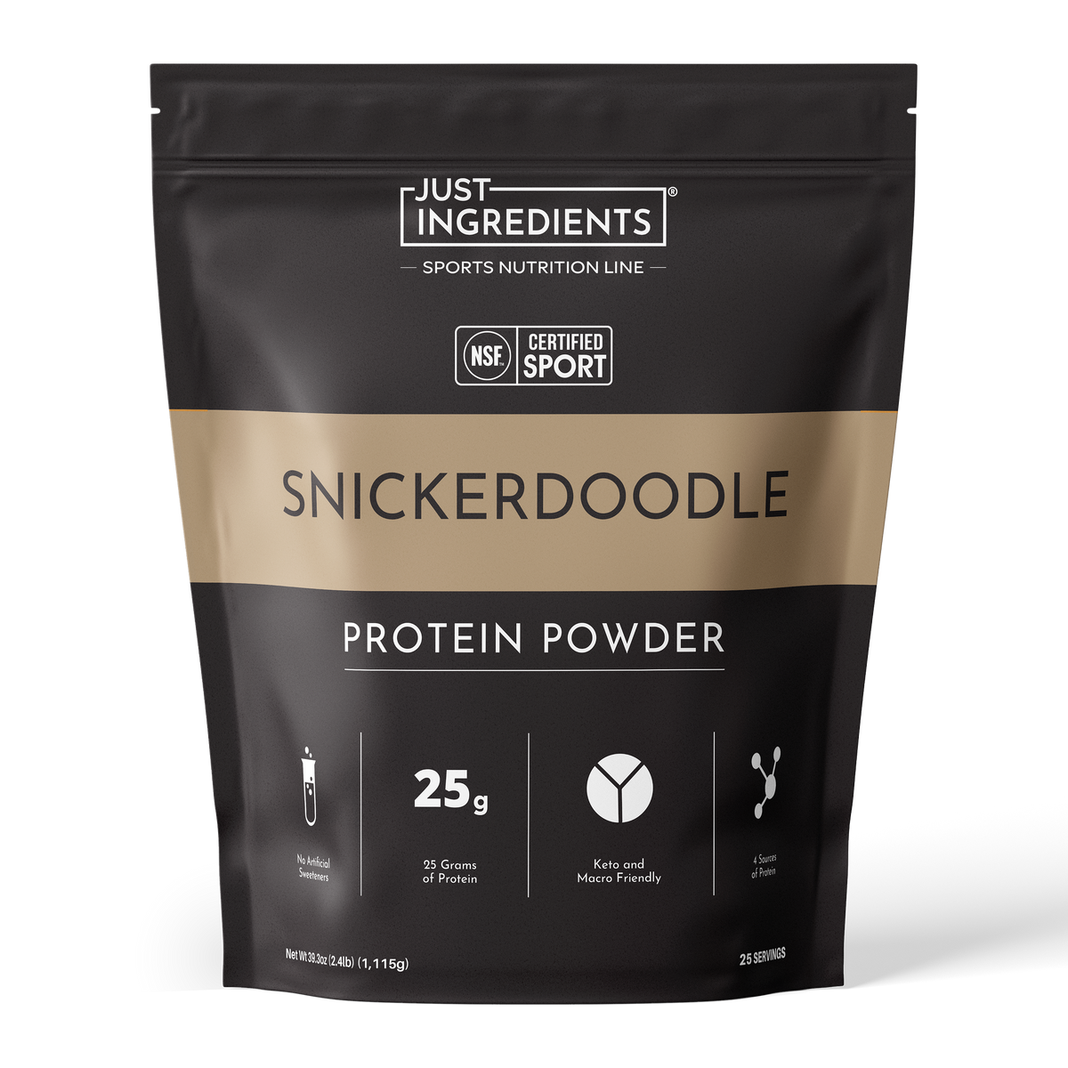 Snickerdoodle Protein Powder NSF - Product Mockup