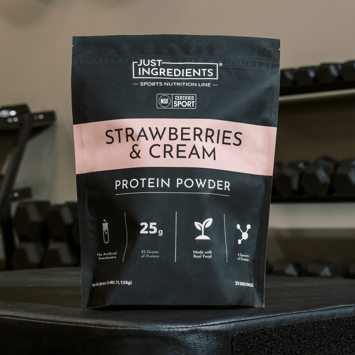 Strawberries and Cream Protein Powder NSF - Lifestyle