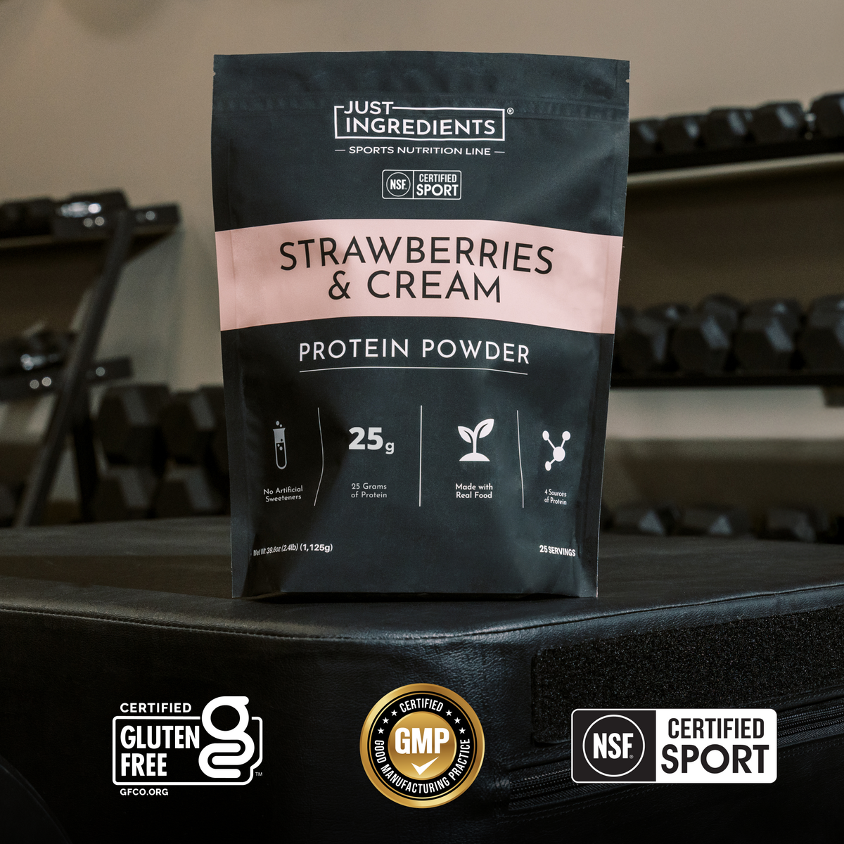 Strawberries and Cream Protein Powder NSF - Certifications