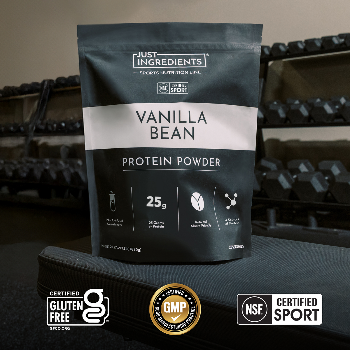 Vanilla Bean Protein Powder NSF - Certifications