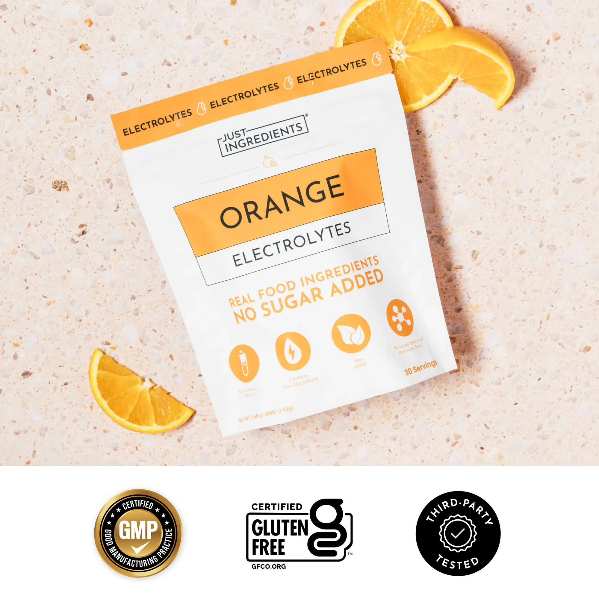 Orange Electrolytes certifications