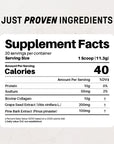 Plain Collagen Peptides - Nutrition Panel
