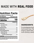 Plain Fiber Drink - Nutrition Panel