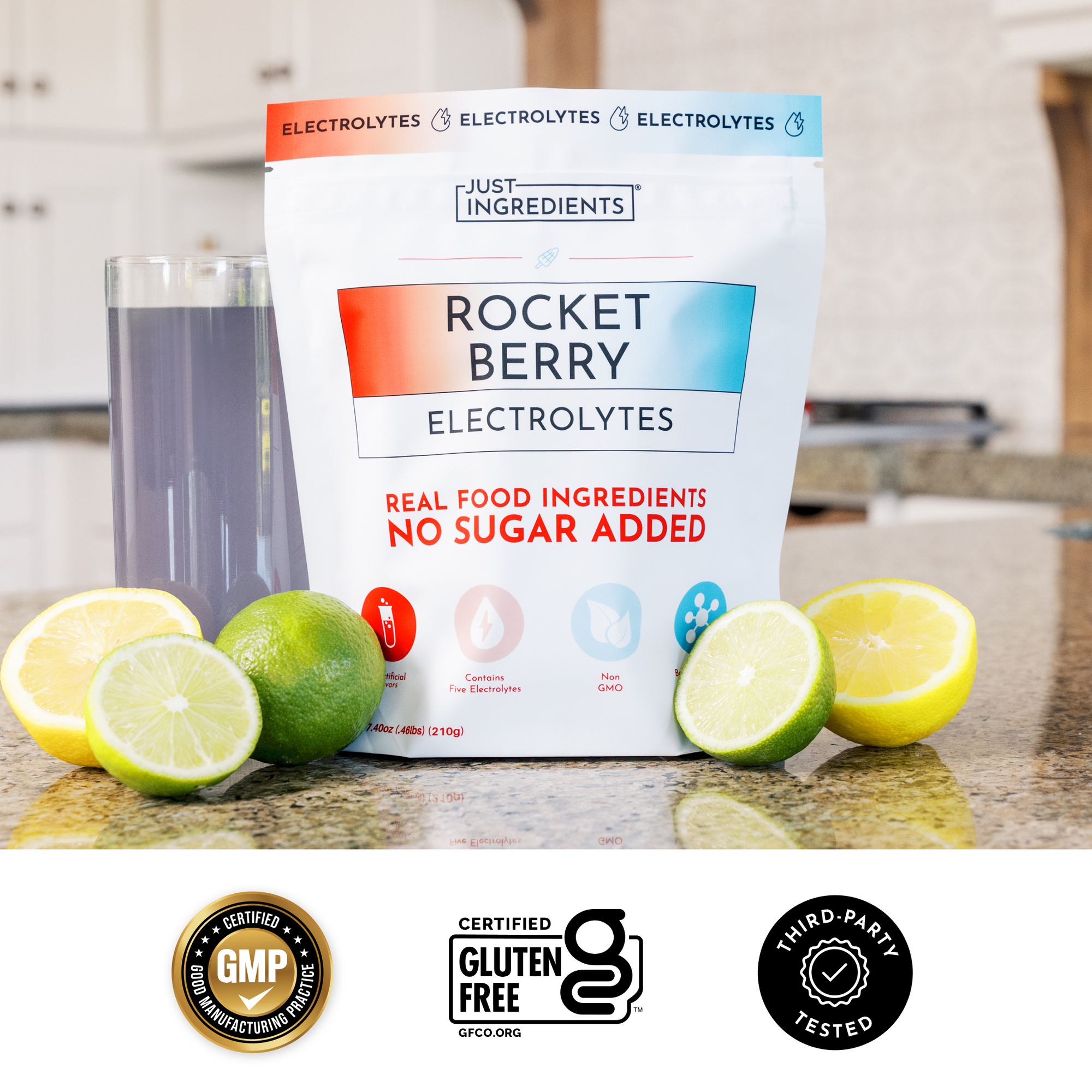 Rocket Berry Electrolytes certifications