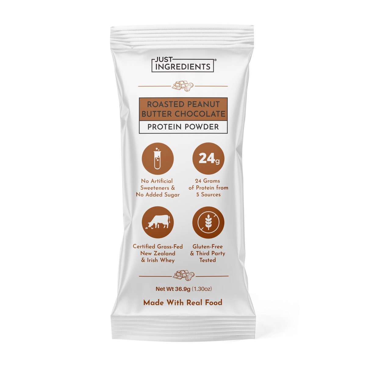 Roasted Peanut Butter Chocolate Protein - Individual Stick - Product Mockup