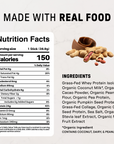 Roasted Peanut Butter Chocolate Protein - Individual Stick - Nutrition Panel