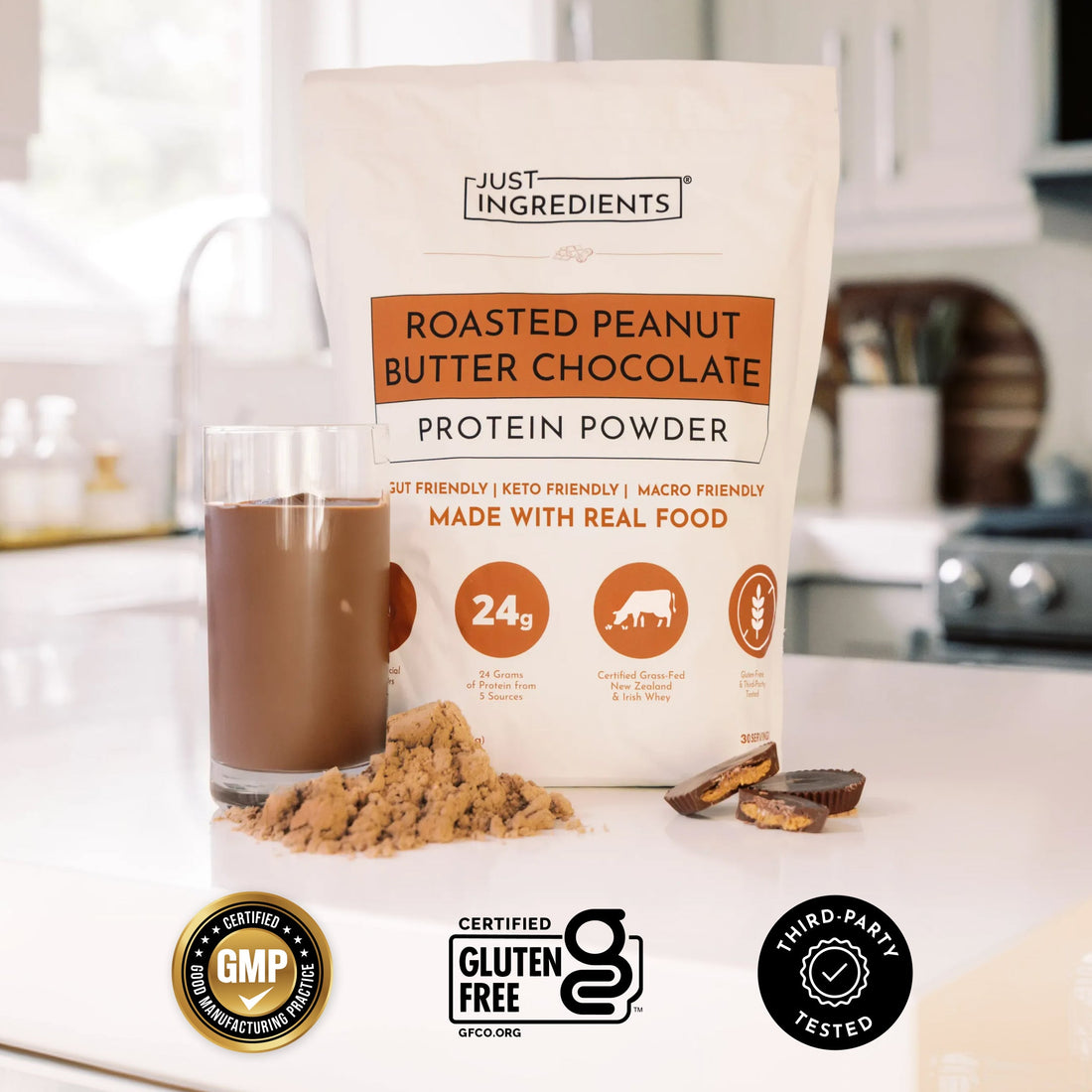Roasted Peanut Butter Chocolate Protein Powder - Certifications