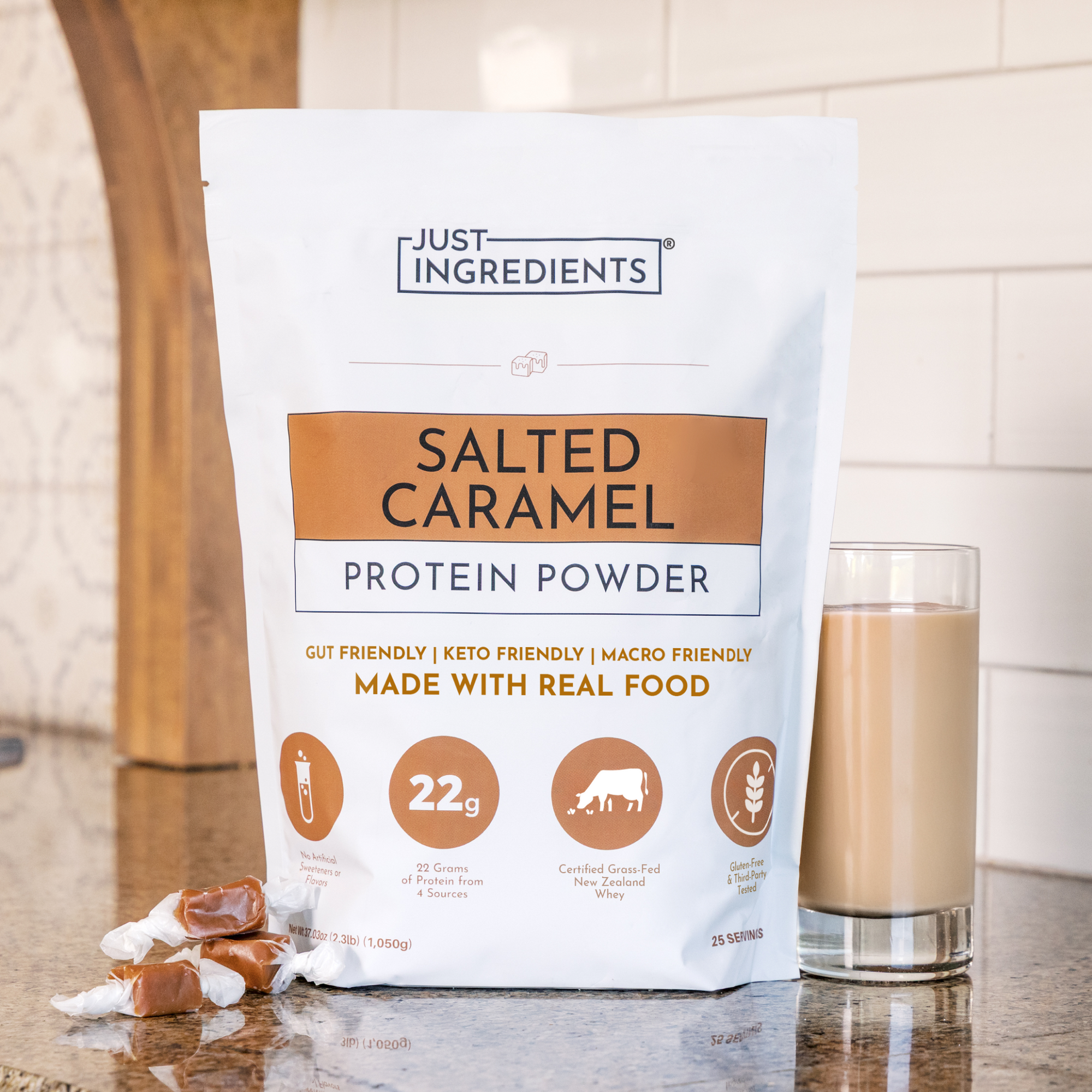 Salted Caramel Protein Powder - Lifestyle