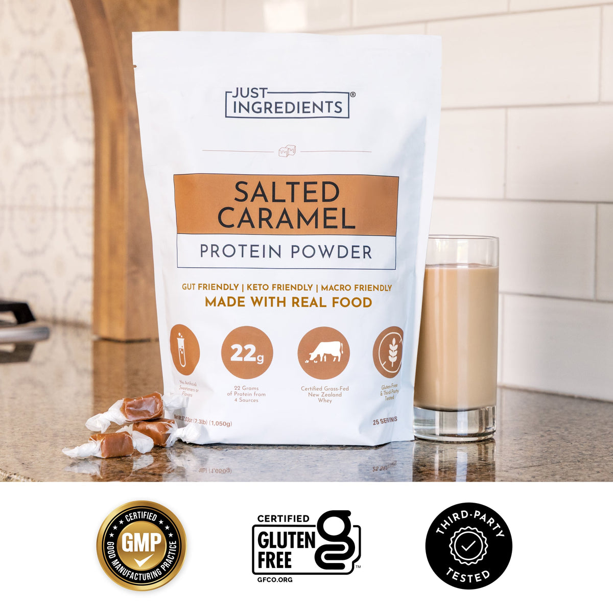Salted Caramel Protein Powder - Certifications