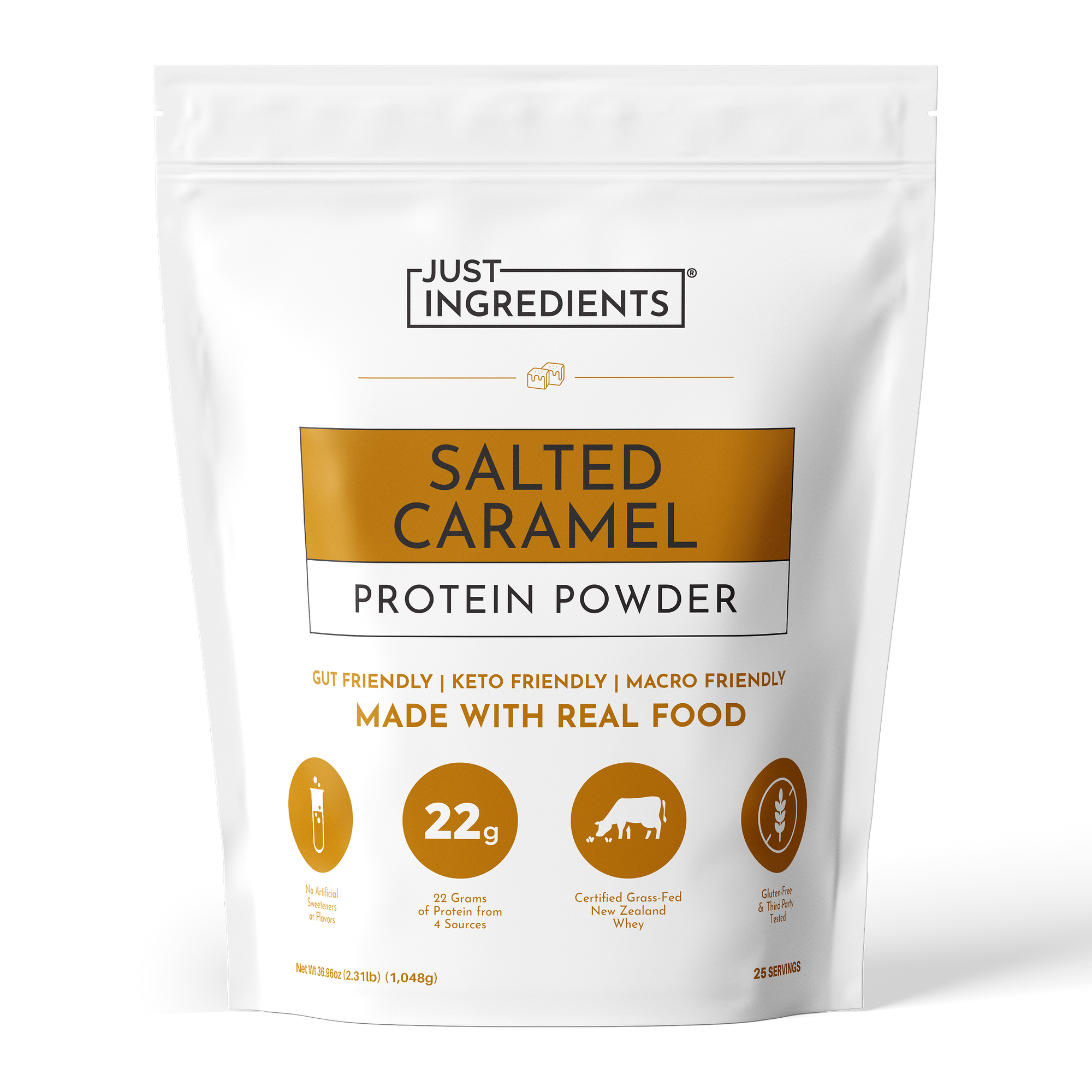 Salted Caramel Protein Powder - Product Mockup