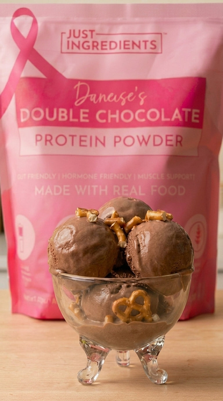 Recipe - Sea Salt Double Chocolate Pretzel Ice Cream - Just